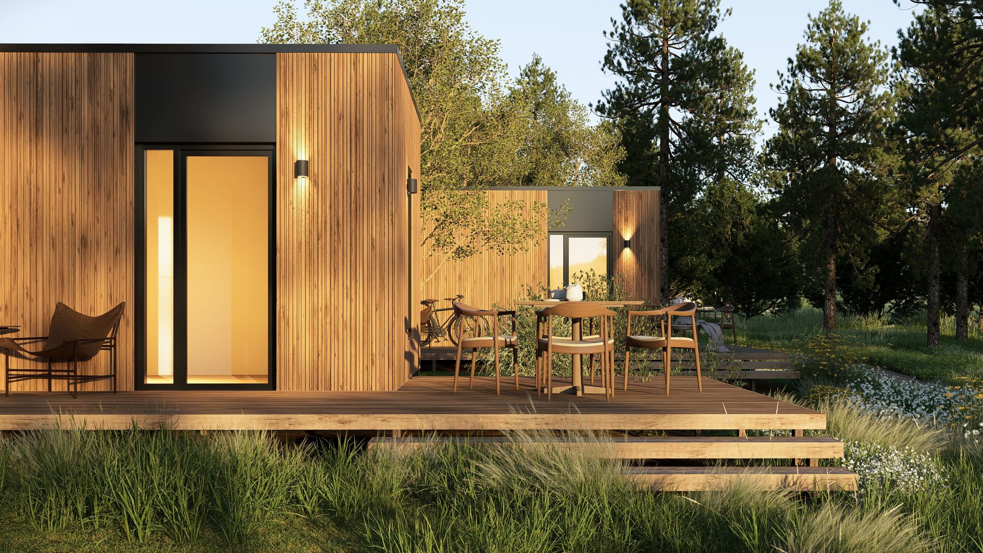 Woodbox cabin op Camping Groenpark